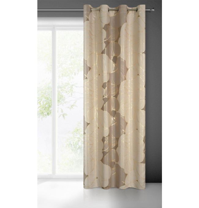 Hotový závěs FREZJA béžový - na průchodkách