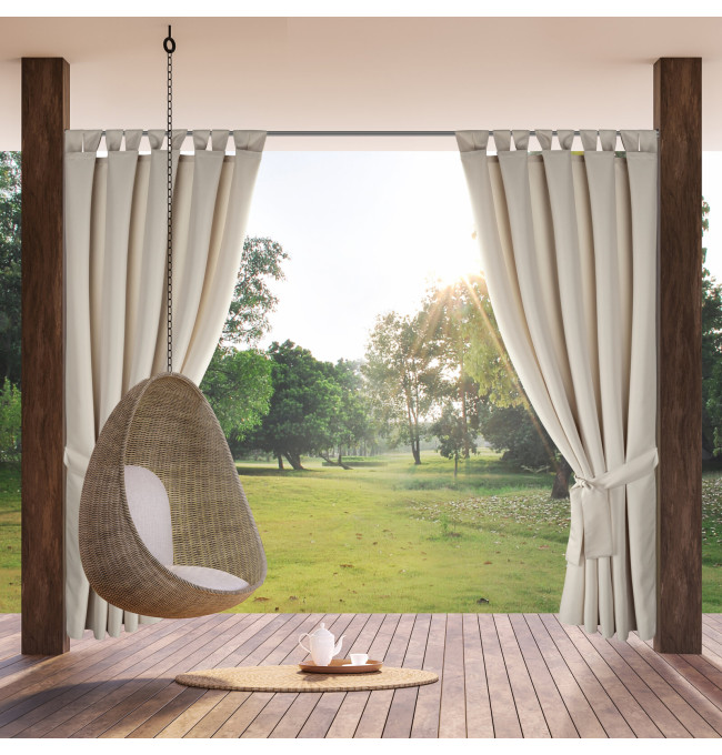 Hotový závěs GARDEN 2 béžový - na průchodkách