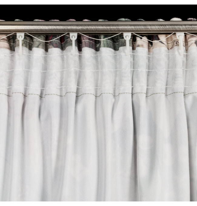 Hotový závěs GLORY zelený - na pásce