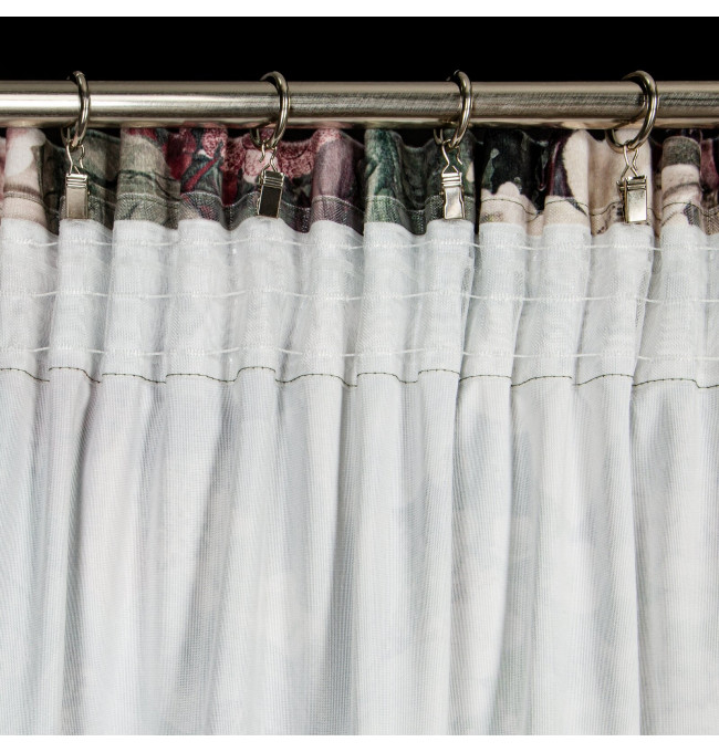 Hotový závěs GLORY zelený - na pásce