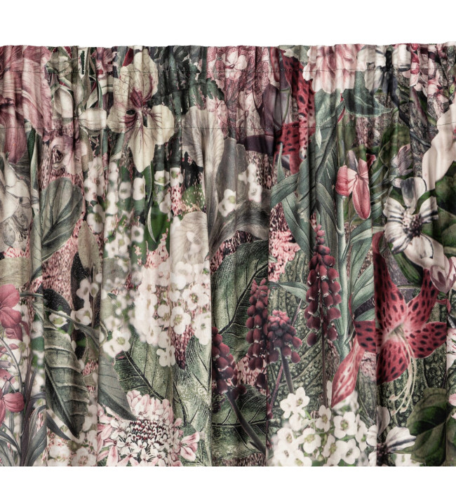 Hotový závěs GLORY zelený - na pásce