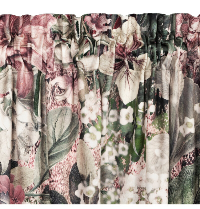 Hotový závěs GLORY zelený - na pásce