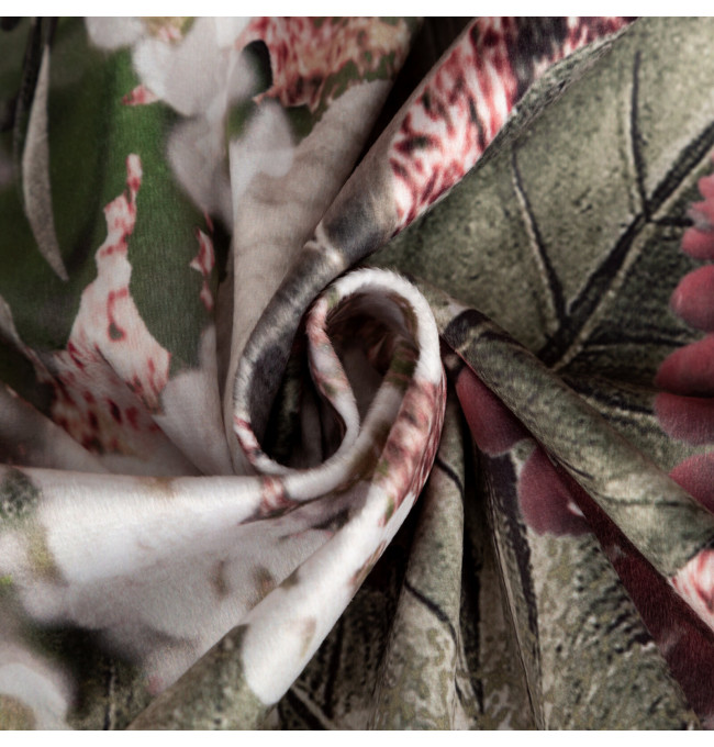 Hotový závěs GLORY zelený - na pásce