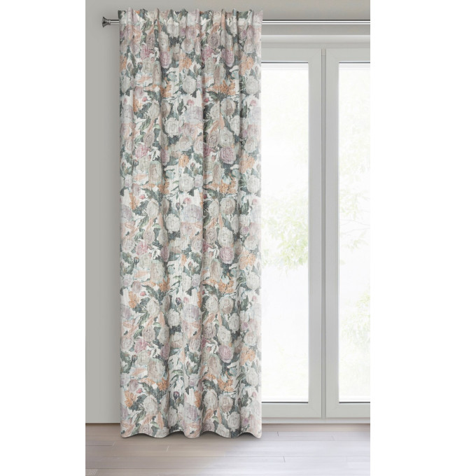 Hotový závěs IRMA zelený - na pásce