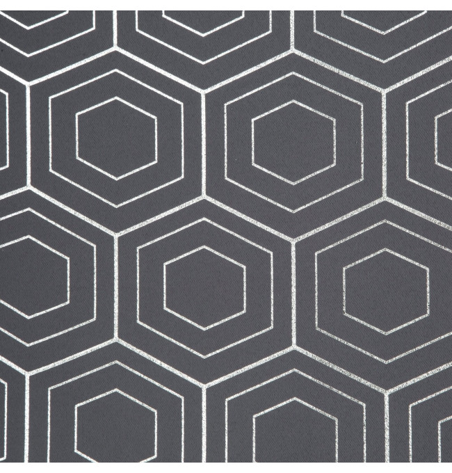 Hotový závěs KAJA grafitový - na průchodkách