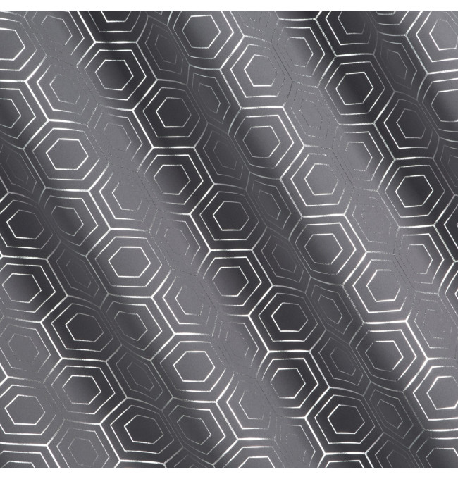 Hotový závěs KAJA grafitový - na průchodkách