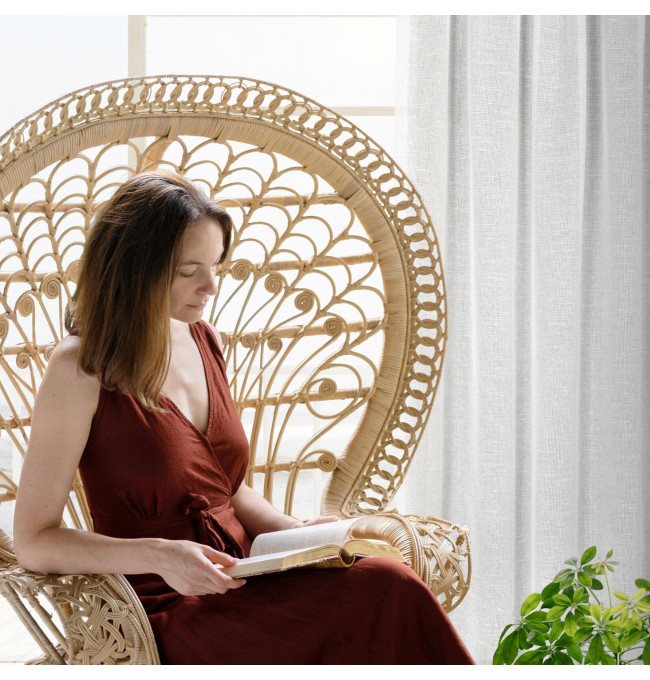 Hotový závěs KATRIN naturální - na pásce