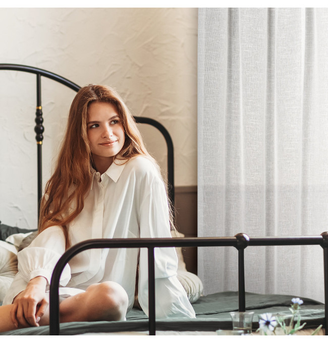 Hotový závěs KATRIN naturální - na pásce