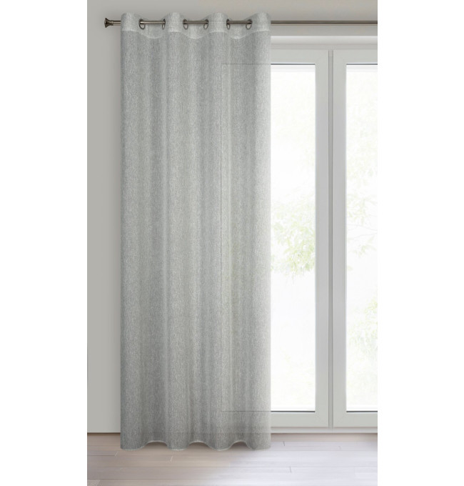 Hotový závěs KENDAL stříbrný - na průchodkách