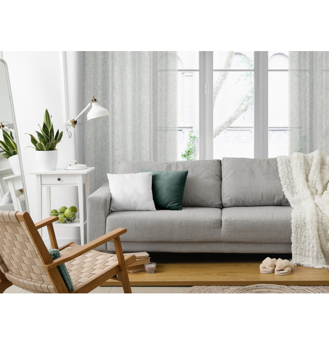 Hotový závěs KENDAL stříbrný - na průchodkách