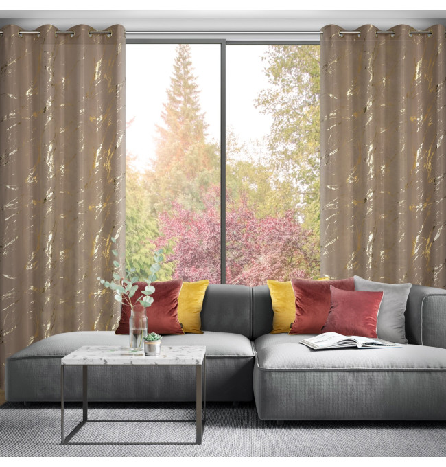 ZASŁONA GOTOWA LANI 140 X 250 CM BRĄZOWY