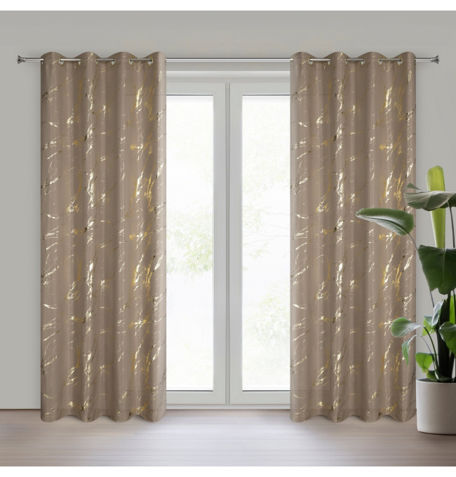 ZASŁONA GOTOWA LANI 140 X 250 CM BRĄZOWY