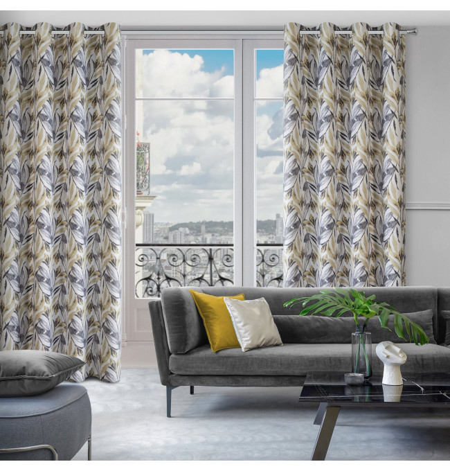 Hotový závěs LAVIN bílý - na průchodkách