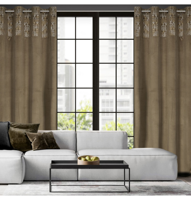 Hotový závěs LIZA béžový - na průchodkách