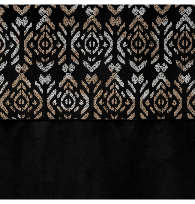 Hotový závěs LIZA černý - na průchodkách