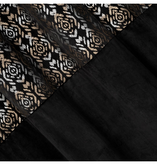 Hotový závěs LIZA černý - na průchodkách