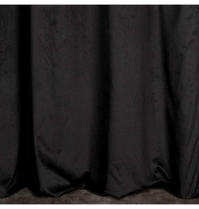 Hotový závěs LIZA černý - na průchodkách