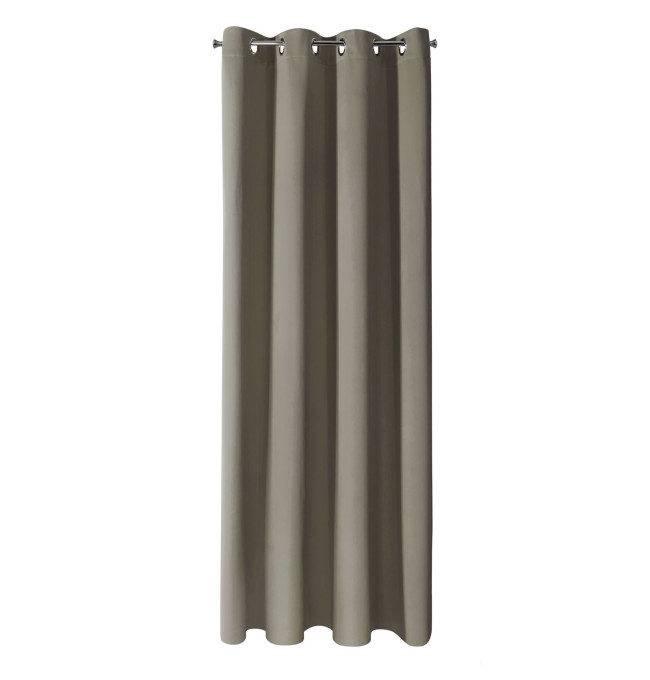 Hotový závěs LOGAN tmavě béžový - na průchodkách