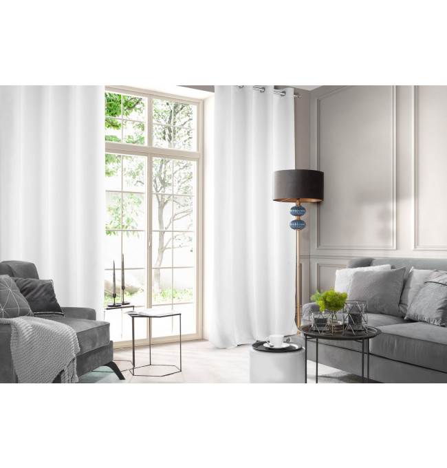 Hotový závěs LOGAN bílý - na průchodkách