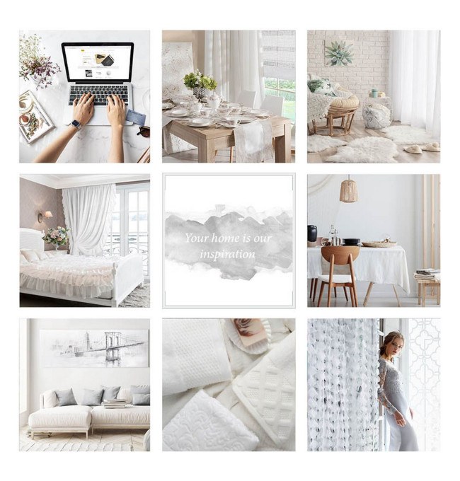 Hotový závěs LOGAN bílý - na průchodkách