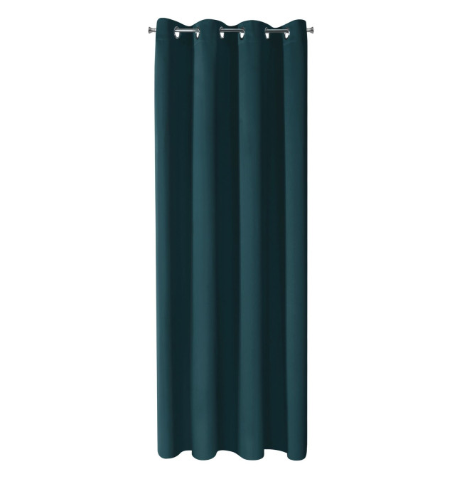 Hotový závěs LOGAN petrolejový - na průchodkách