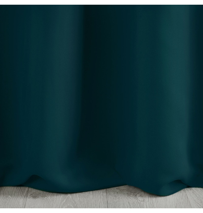 Hotový závěs LOGAN petrolejový - na průchodkách