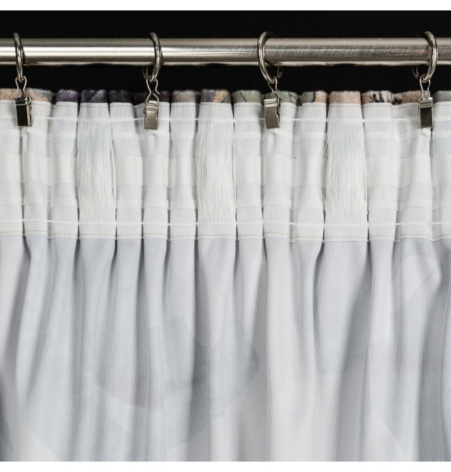 Hotový závěs LOTOS béžový - na pásce