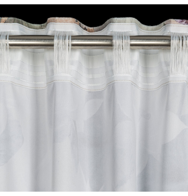 Hotový závěs LOTOS béžový - na pásce