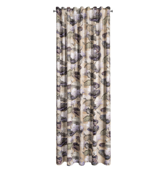 Hotový závěs LOTOS béžový - na pásce