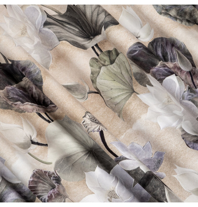 Hotový závěs LOTOS béžový - na pásce