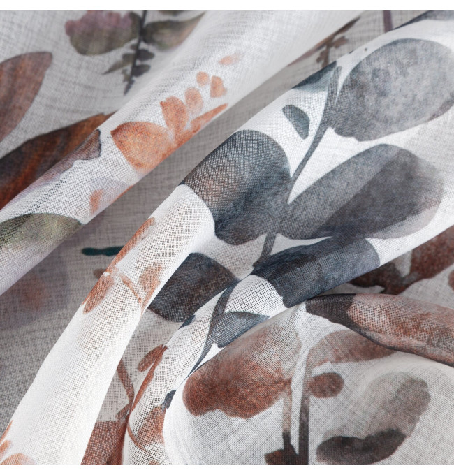 Hotový závěs MARINA ocelový - na pásce