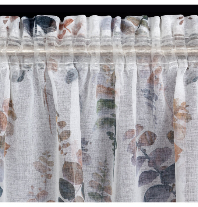 Hotový závěs MARINA ocelový - na pásce