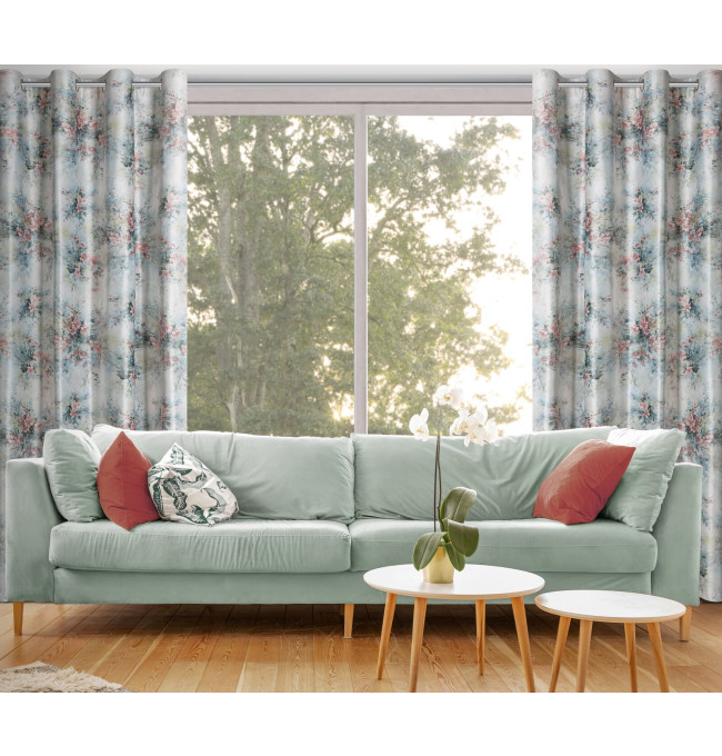 Hotový závěs MARISA zelený - na průchodkách