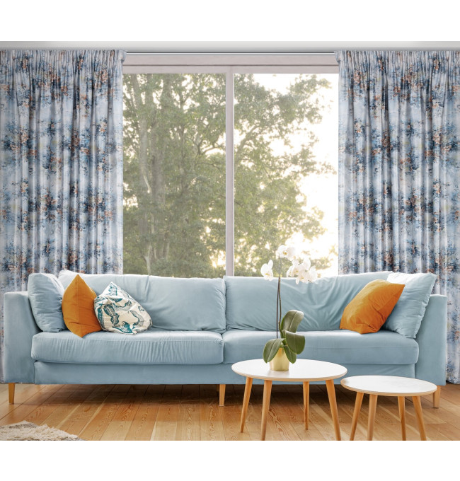 Hotový závěs MARISA šedý - na pásce