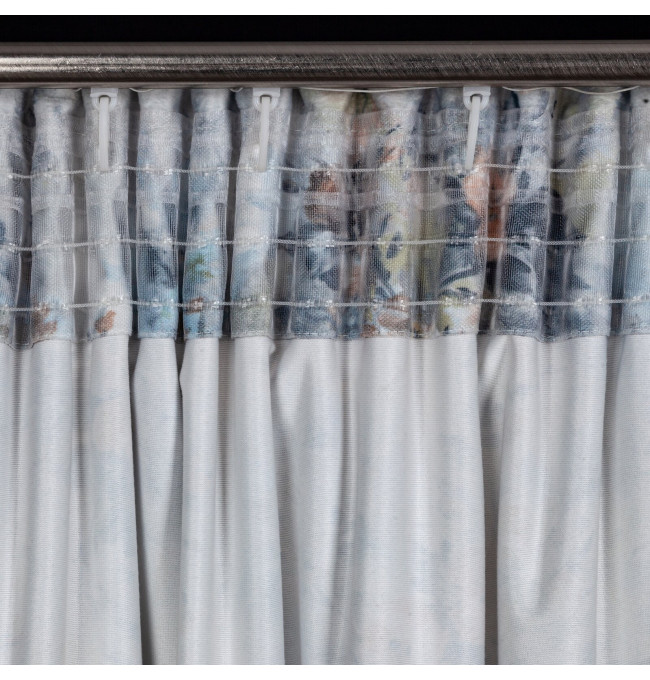 Hotový závěs MARISA šedý - na pásce