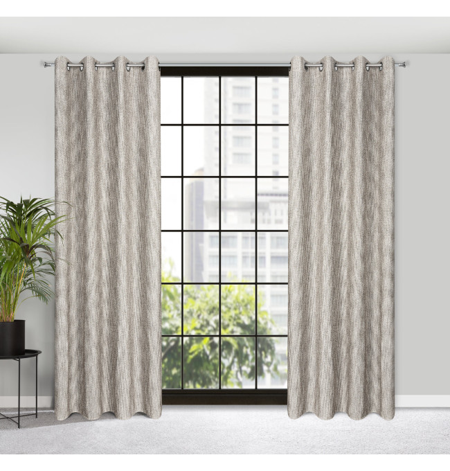 Hotový závěs MEGAN béžový - na průchodkách