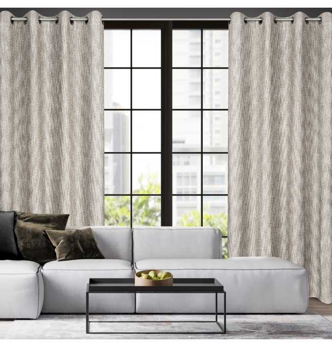 Hotový závěs MEGAN béžový - na průchodkách