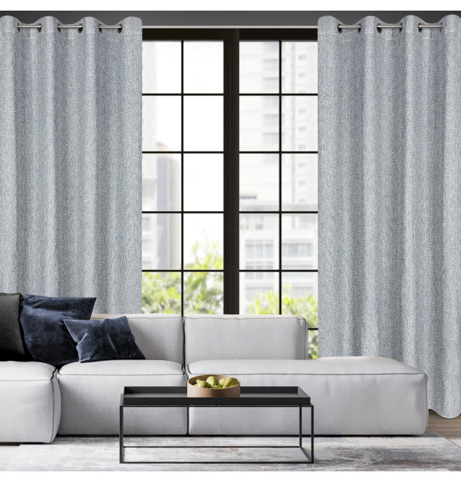 Hotový závěs MEGAN šedý - na průchodkách