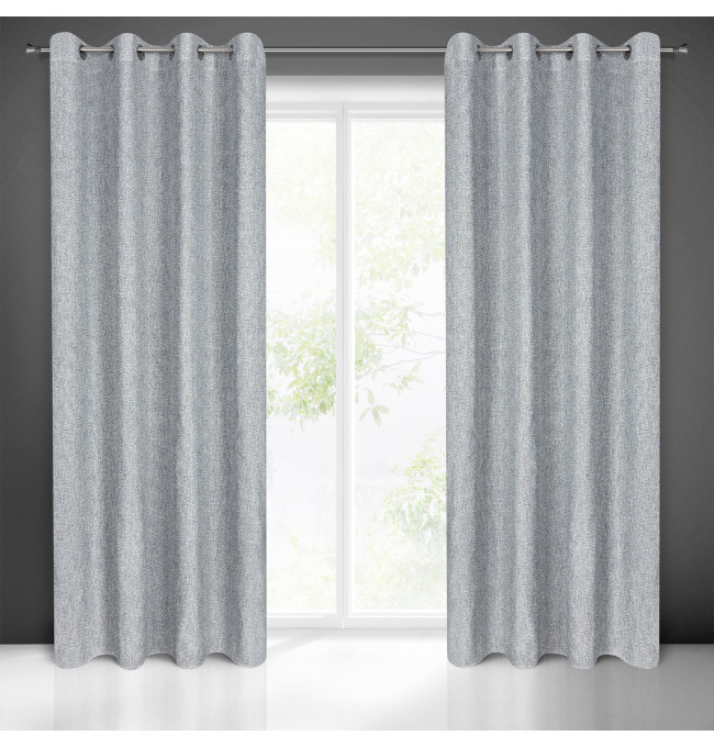 Hotový závěs MEGAN šedý - na průchodkách