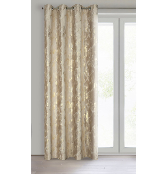 Hotový závěs MELODY béžový - na průchodkách