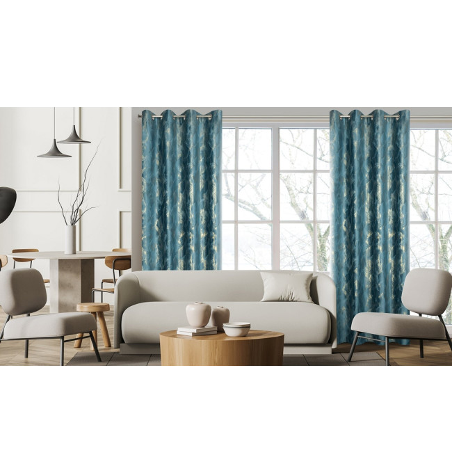 Hotový závěs MELODY granátový - na průchodkách