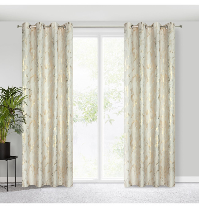 Hotový závěs MELODY krémový - na průchodkách