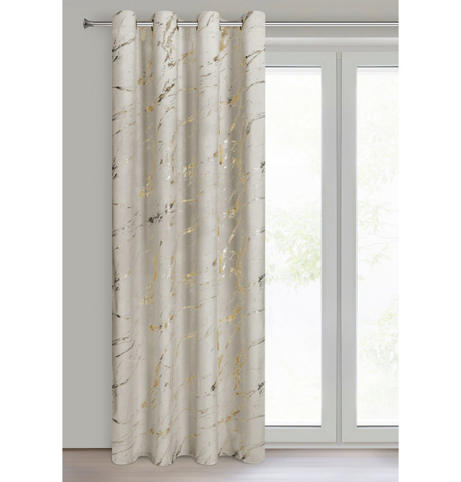 Hotový závěs MOLLY béžový - na průchodkách