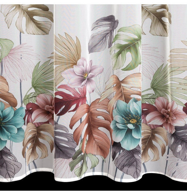 Hotový závěs NIKOLA bílý - na průchodkách