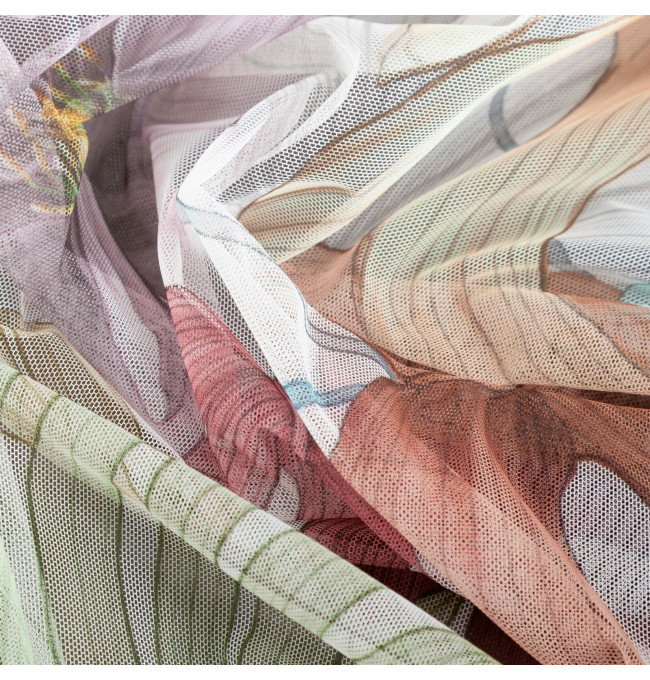 Hotový závěs NIKOLA bílý - na průchodkách