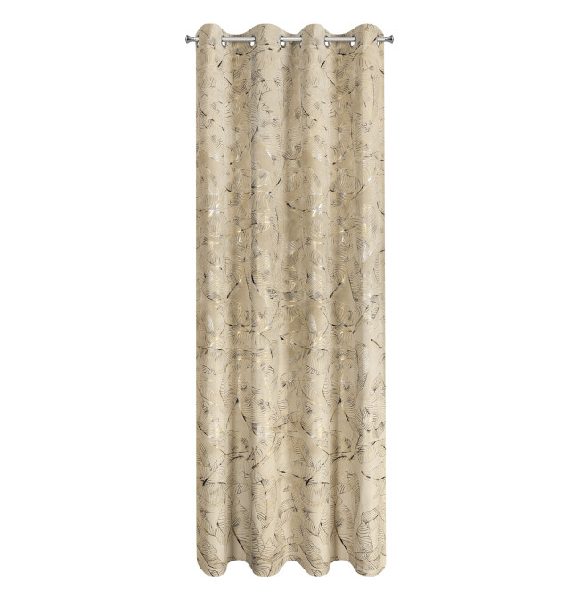 Hotový závěs ODETA béžový - na průchodkách