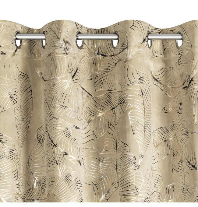 Hotový závěs ODETA béžový - na průchodkách