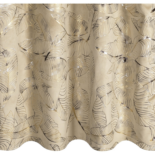 Hotový závěs ODETA béžový - na průchodkách