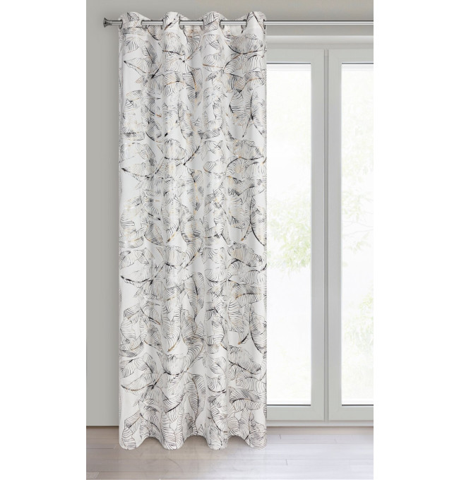 Hotový závěs ODETA bílý - na průchodkách