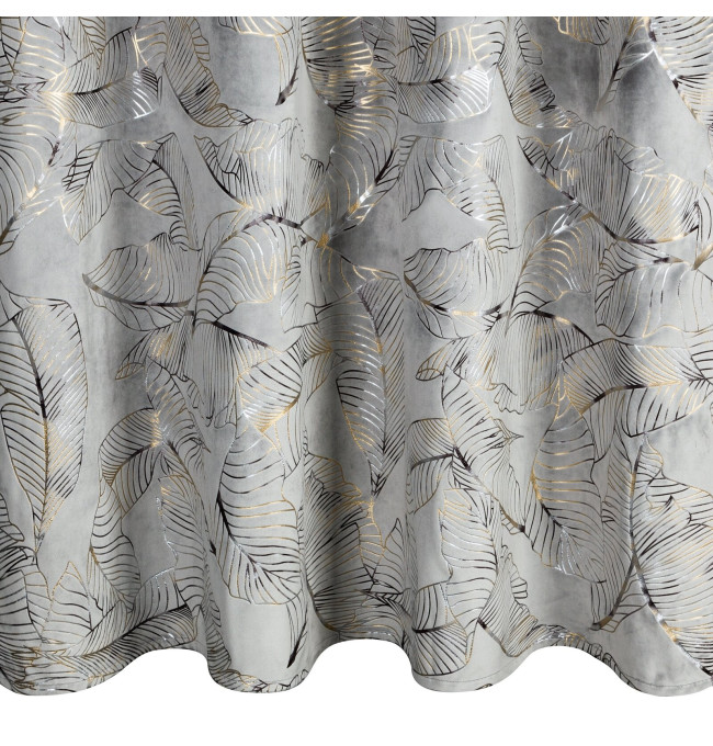 Hotový závěs ODĚTA tmavý ocelový - na průchodkách